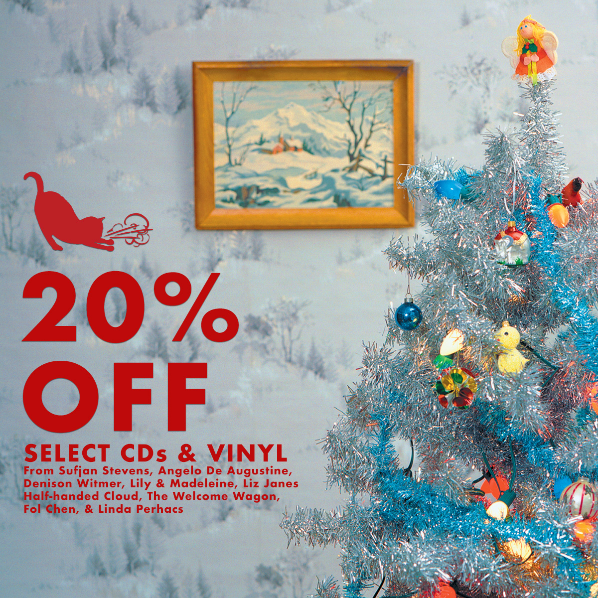 Asthmatic Kitty Records (@asthmatickitty) on Twitter photo The AKR Holiday Sale is here! This year, enjoy a 20% discount on select CDs and vinyl from many AKR artists including Sufjan, <a href="/A_De_Augustine/">Angelo De Augustine</a>, <a href="/denisonwitmer/">Denison Witmer</a>, The Welcome Wagon, Half-handed Cloud, & many more!
store.asthmatickitty.com/collections/20… The AKR Holiday Sale is here! This year, enjoy a 20% discount on select CDs and vinyl from many AKR artists including Sufjan, <a href="/A_De_Augustine/">Angelo De Augustine</a>, <a href="/denisonwitmer/">Denison Witmer</a>, The Welcome Wagon, Half-handed Cloud, & many more!
store.asthmatickitty.com/collections/20…