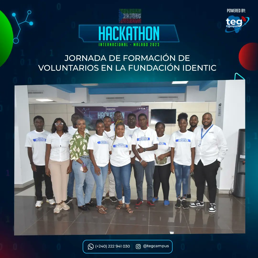 Con el tema ´´Aumentar las posibilidades de encontrar empleo con la experiencia del voluntariado´´, 36 chicas y chicos de la red de voluntarios de la fundación IDENTIC asisten a una jornada formativa cara a la celebración del Hackathon Internacional Malabo 2023.