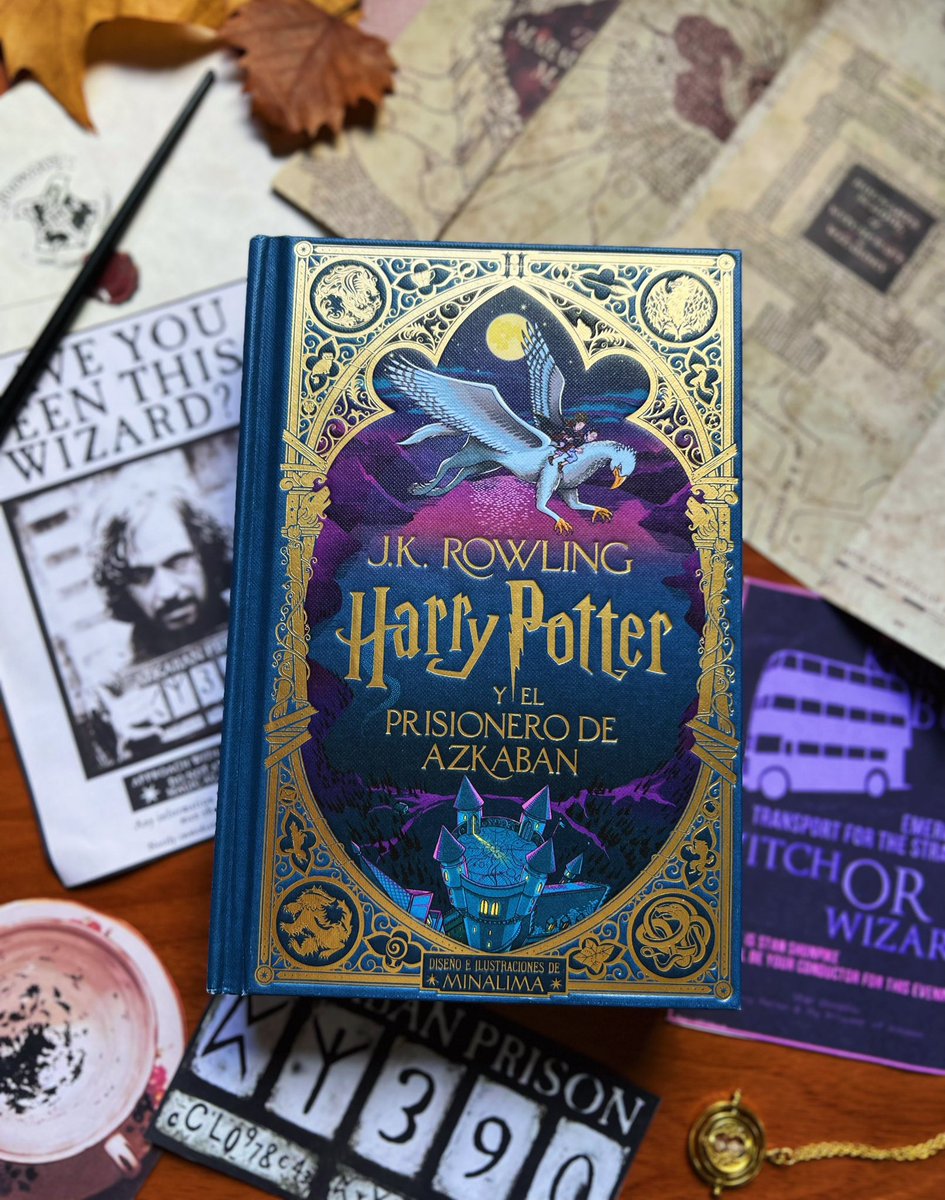 Hogwarts abre de nuevo sus puertas para recibir a la espectacular edición @minalima de #HarryPotter y el prisionero de Azkaban. ¡Os va a dejar petrificados y sin mandrágora que os reviva!💙 @SalamandraEd