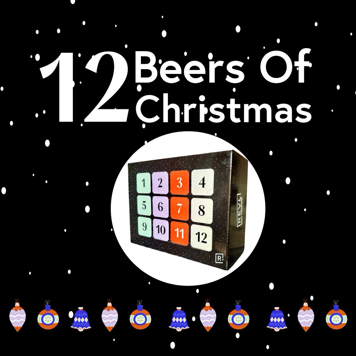 Experience a surprise beer every day for 12 days with our 12 Beers of Christmas Gift Box! Behind each door, you'll discover a unique beer - you never know, you might discover your new favorite. Christmas shopping: SORTED! 🎁🍺 bedrinkaware.co.uk #RevlDrinks #Beer