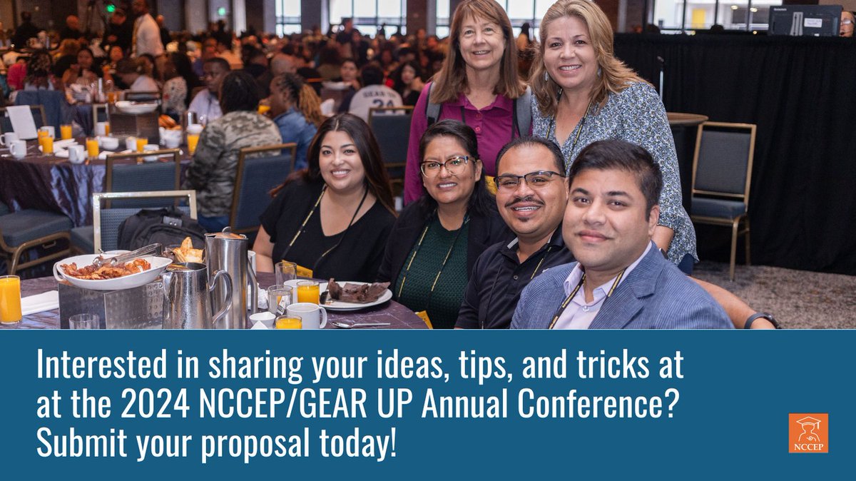 edpartnerships's tweet photo. As a #GEARUPworks community, we all benefit when we share. So submit a proposal to share your work to help our community grow and thrive. We want to hear your voice! Visit our website to submit your proposal for #GUcon. https://t.co/W5uKhNWvwv