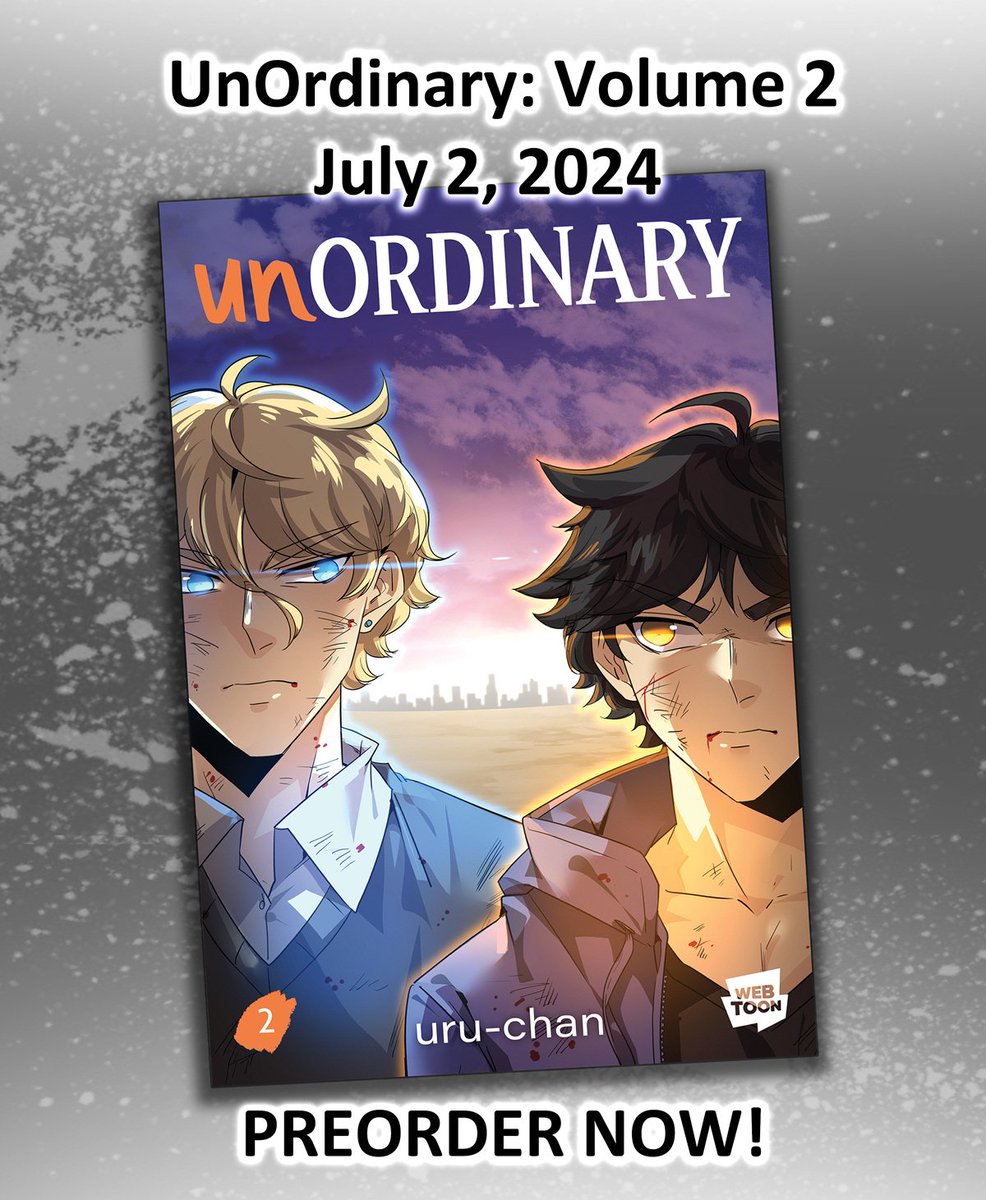 uruchanOFR's tweet photo. Thank you all for the support on Volume 1!!

Today, I’m SO EXCITED to share the cover for unOrdinary Vol 2, coming  July 2, 2024! 

Book 2 will cover episodes 46-76, feature a new exclusive bonus story, and is now available for preorder!

Preorder here: https://t.co/BZDxqrm8hZ https://t.co/cXXle2dCZ5