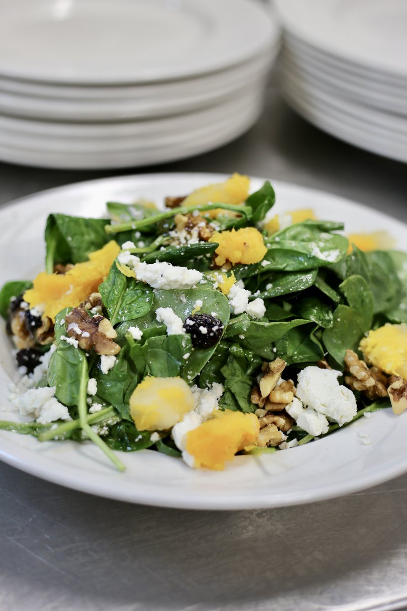 greystonegcc's tweet image. Some old, some new to the Cellar 91 menu  👏

Pictured here: Spinach and Fall Vegetable Salad
Roasted Lamb Gyro
Crispy Salt and Pepper Calamari