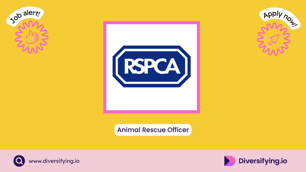 📣 Animal Rescue Officer - @RSPCA_official 💰£24,415📍UK ⏳ 28 Nov Have you always wanted a career working with animals? Are you genuinely passionate about animal well-being? Apply now via: ow.ly/PLYU50Q9vyK