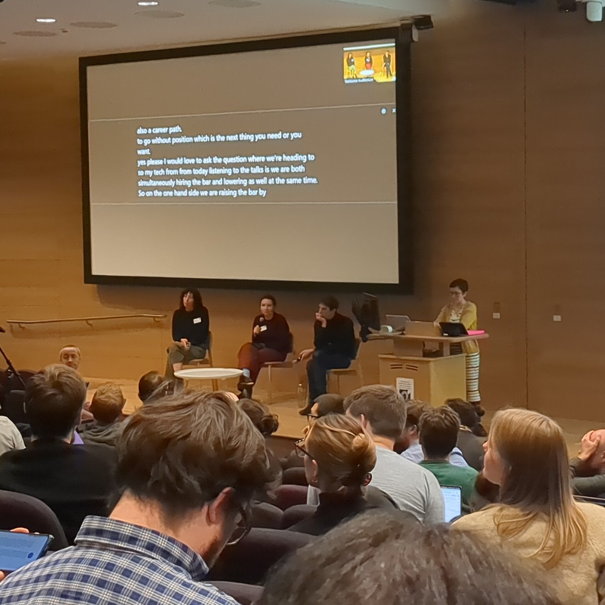 "The role of image analysts in institutions" panel discussion with panellist <a href="/tischitischer/">Christian Tischer</a> @lankylaste and Tatiana Woller. Chaired by <a href="/MaKaefer/">Marie Held 👩‍💻🔬💻🖼🔢</a> #CBIAS2023 
Still lots of unofficial bioimage analysts (postdocs) in institutions.