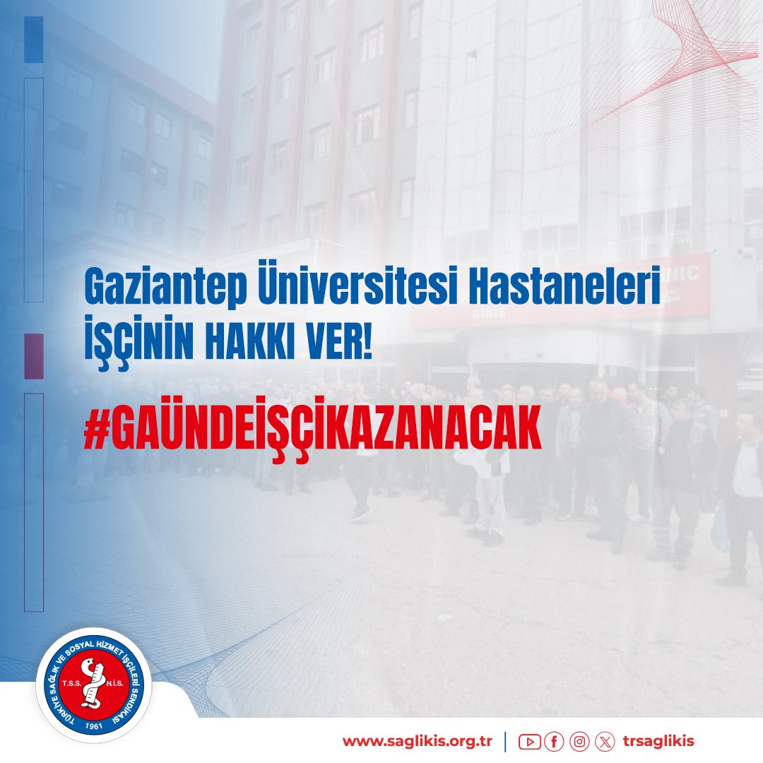 trsaglikis's tweet photo. Gaziantep Üniversitesi sağlık emekçilerinin alın teri ve emeklerinin karşılığı bir an önce ödenmeli!

#GAÜNDEİŞÇİKAZANACAK
@RTErdogan
@tcbestepe
@ozaydinarif
@erolozvar
@abdulhamitgul 
@fahrettinaltun 
@FatmaSahin 
@isikhanvedat 
@muratcetin27 
@dbdevletbahceli 
@kemalcebervali https://t.co/C6CQSG6KTq