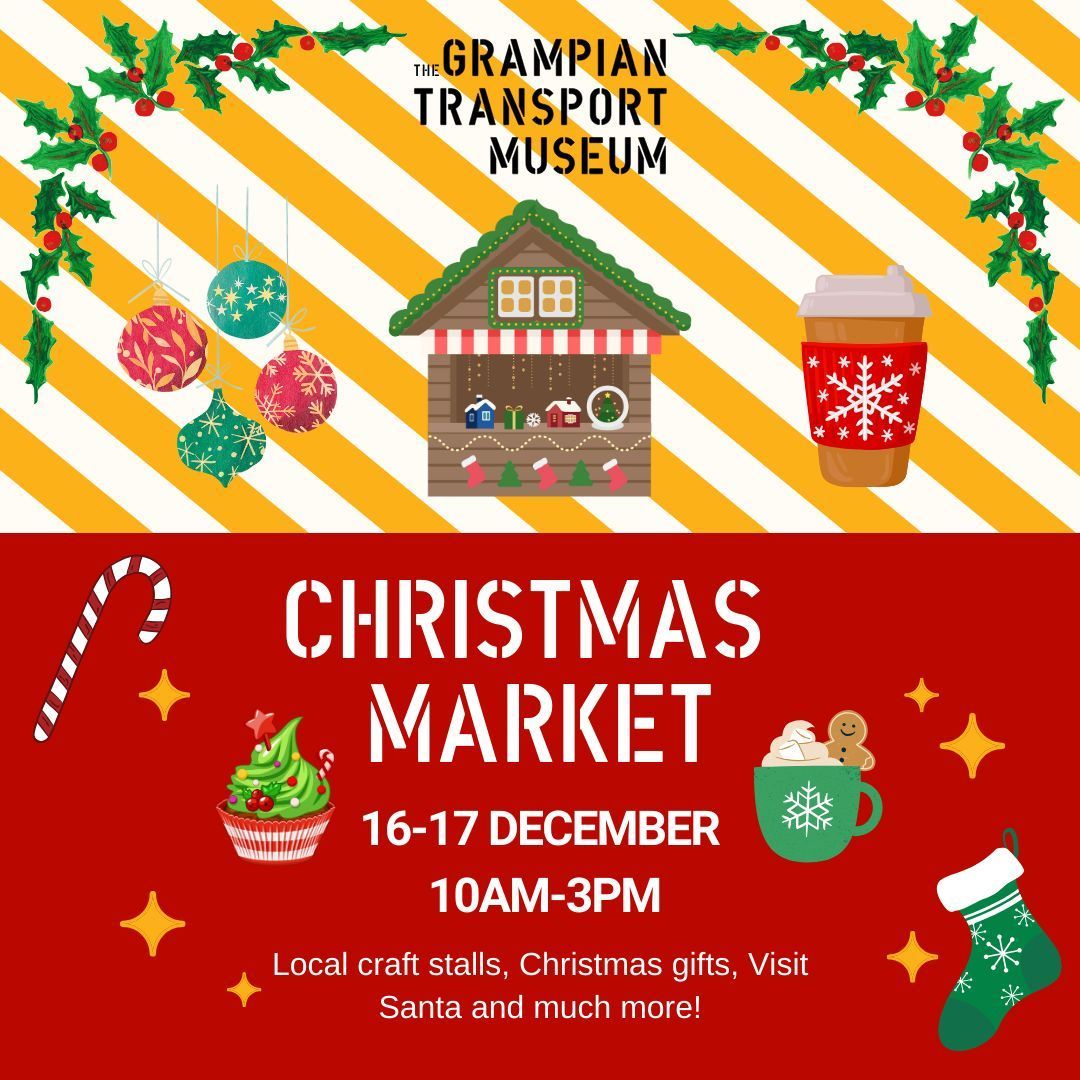 The Christmas Market is coming to GTM!
Free Entrance, featuring selected crafters who have some unique Christmas gifts for everyone, the museum shop will also be open throughout the day for your Transport gifts! #christmasfair #aberdeenshire #northeastscotland #christmas