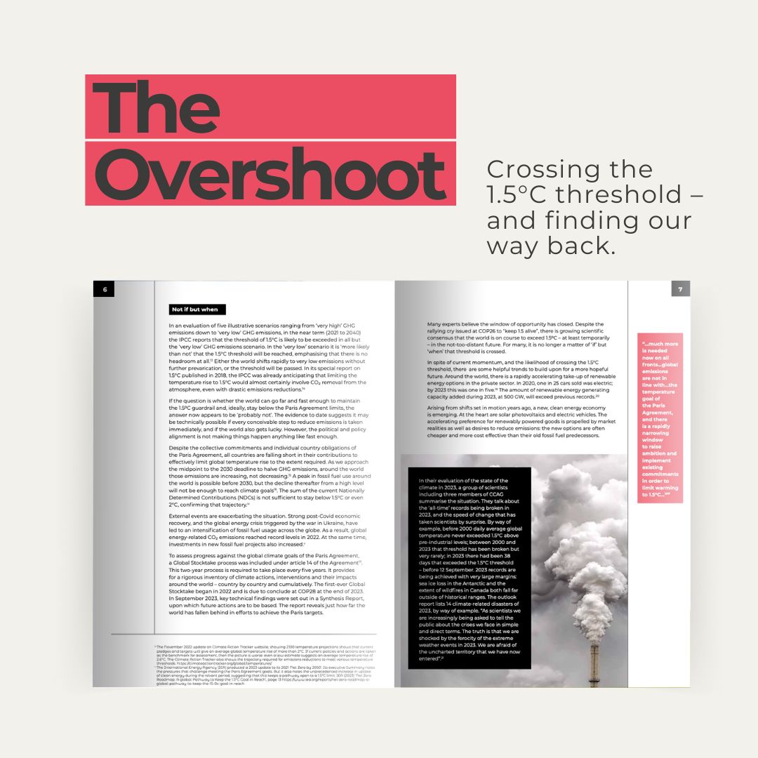 ClimateCrisisAG's tweet photo. The UN's latest Emissions Gap report finds we're on the way to 3C global heating. What can we do?

CCAG's new report on climate overshoot explores the unprecedented interventions required to get us back to below 1.5 📉

https://t.co/4RPnQE1HmK https://t.co/opJ99W1FKq