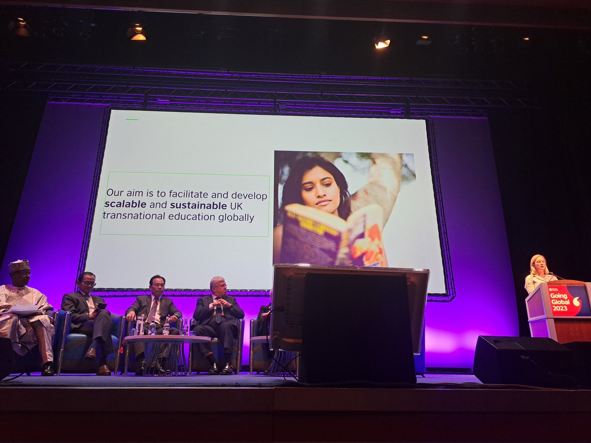 nishatriaz's tweet photo. It's out!
What better time and space to launch the @BritishCouncil
Global Transnational Education Strategy.

Doing it together makes is scalable and sustainable

says this amazing panel representing  @UoLondon,  UK government, Egypt, Indonesia, Vietnam and Nigeria.
@HEGoingGlobal #GoingGlobal2023