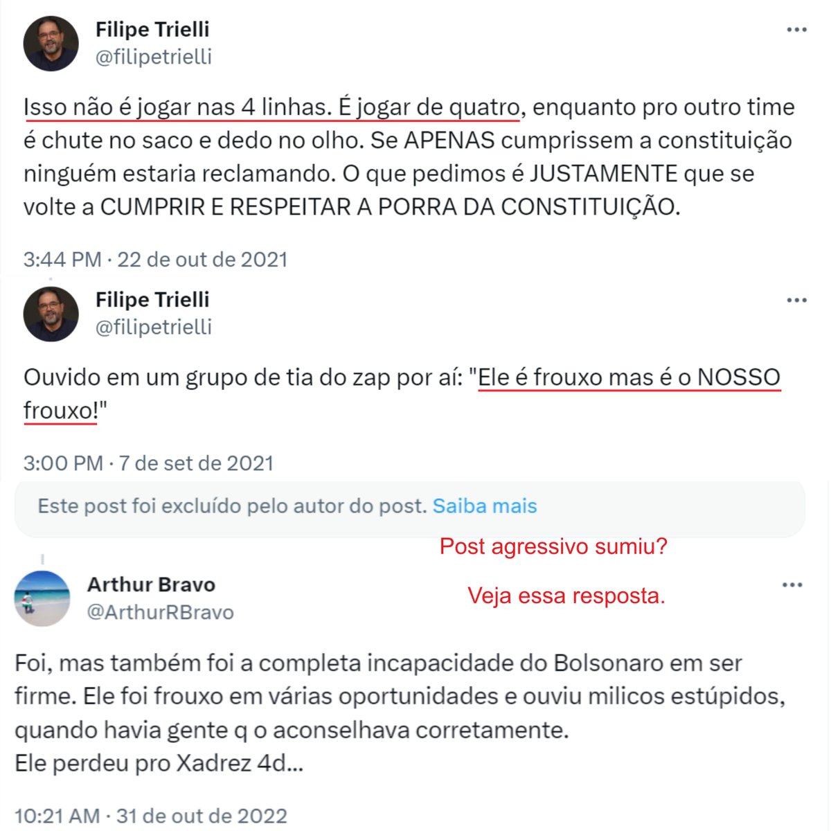 Pessoal reclama muito, mas o presidente joga é xadrez 4D. Hoje ele