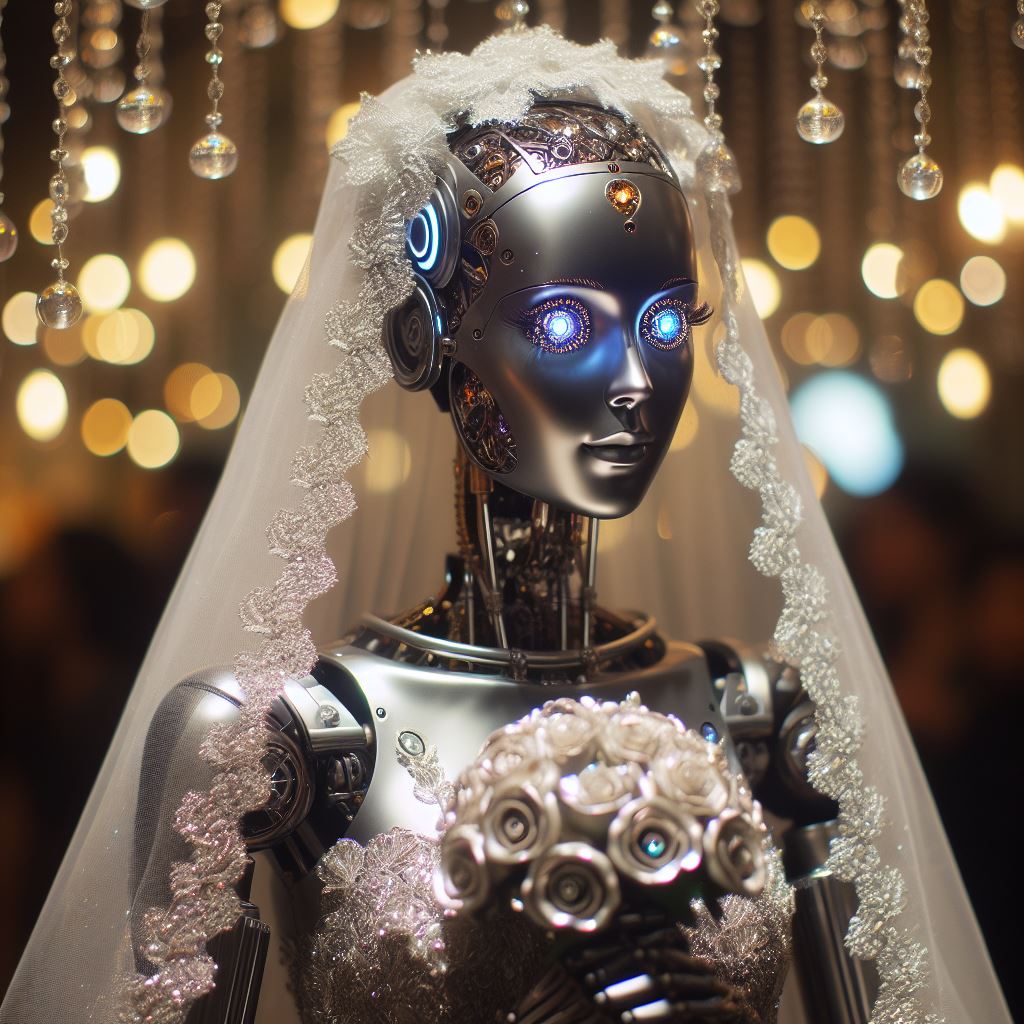 getkomusen's tweet photo. アンドロイドの花嫁。
#AIArtwork #AIgirl #AIイラスト #AI画像 #AI花嫁 #AIandroid #AIrobot #AIメカ娘 https://t.co/WVd5XJqiTn