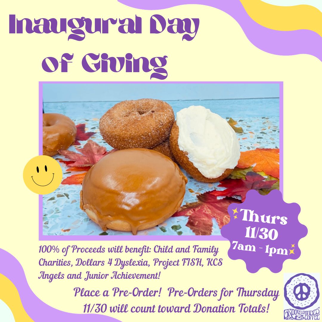 projectfish's tweet image. Hey there fishy folks. What a charitable gesture Groovy Donuts of East Lansing and Williamston is making to Project FISH, and other great community organizations, on the 30th of November. Join in the flavor of that day and pre-order your office, home and personal donuts.