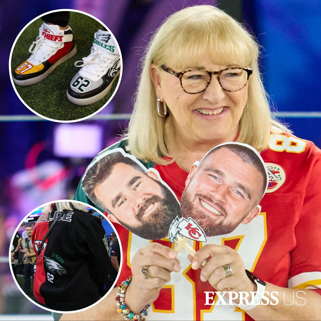 Since it's the first time the Kelce brothers are facing each other since the Kelcebowl, we're throwing it back to momma Kelce's stylish outfit 🔥🏈

#FlyEaglesFly #ChiefsKingdom #Kelcebowl #JasonKelce #TravisKelce #DonnaKelce #MNF