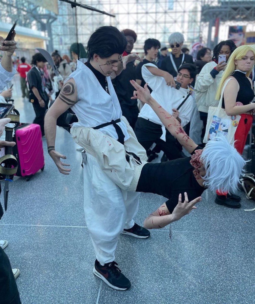 ThePosse_'s tweet photo. The Yuta cosplay is easily the most accurate part. He loves his GOAT🫡🤣 https://t.co/vWurLXtgnh
