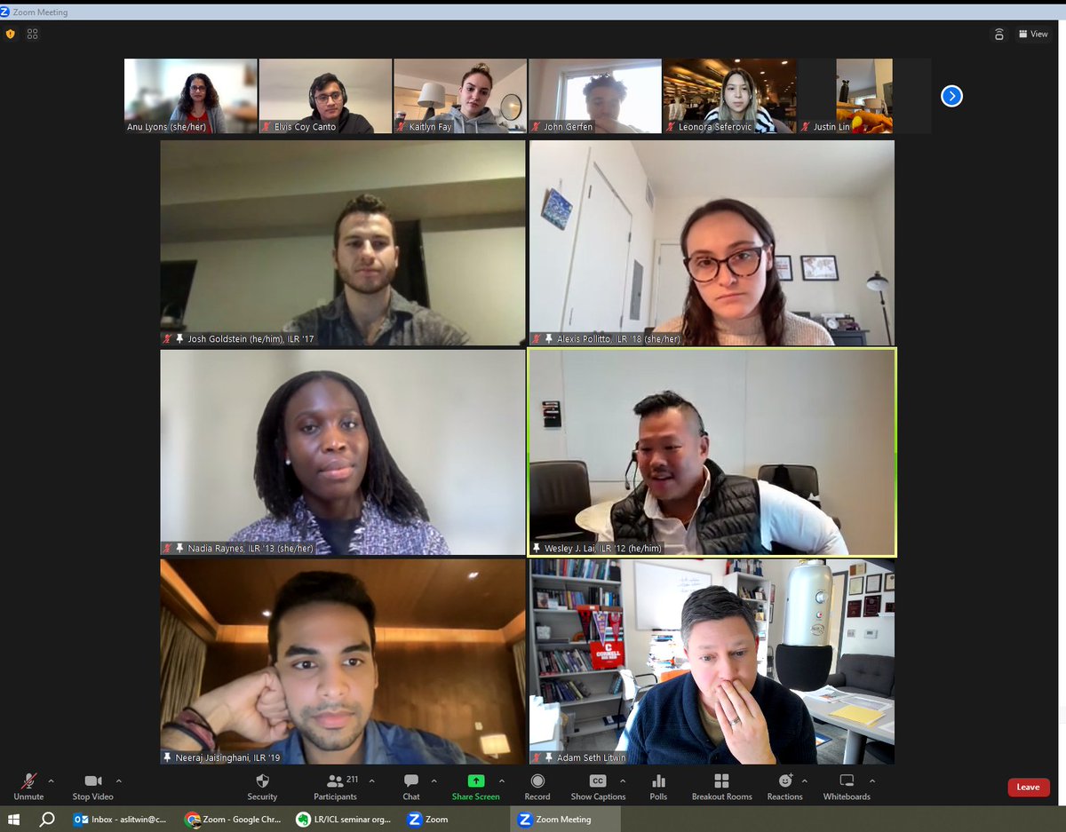 ProfASLitwin's tweet image. Great session in Intro to ILR this morning #ILR4066—a panel of recent-ish alums—as part of our “One Major; Endless Possibilities“ series. Thank you, panelists!