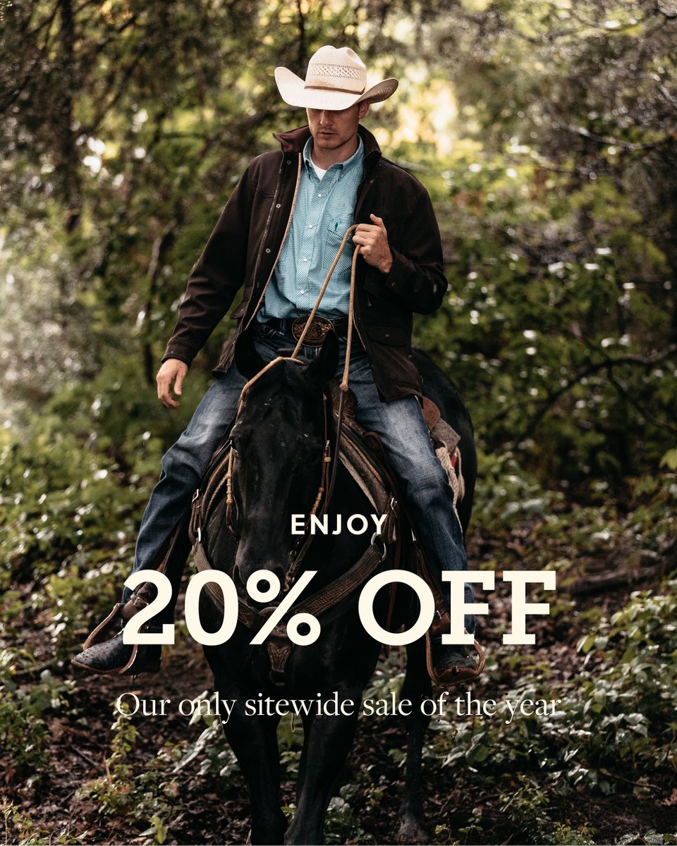 We are thankful for you! One of our biggest sales of the year starts today! 20% OFF sitewide, this week only. Discount applied at checkout. Exclusions apply. Shop here: jwstockandsupply.com