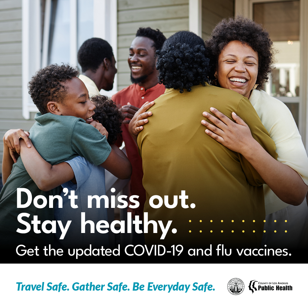 lapublichealth's tweet photo. Don't let anything stop your festive spirit! Get the updated COVID-19 and flu vaccines and make every moment count. For more information, visit https://t.co/i9ciJDQznw or call 1-833-540-0473.
#VaccinateAndCelebrate #EverydaySafe #GetVaccinated https://t.co/yFpLd2VXoP