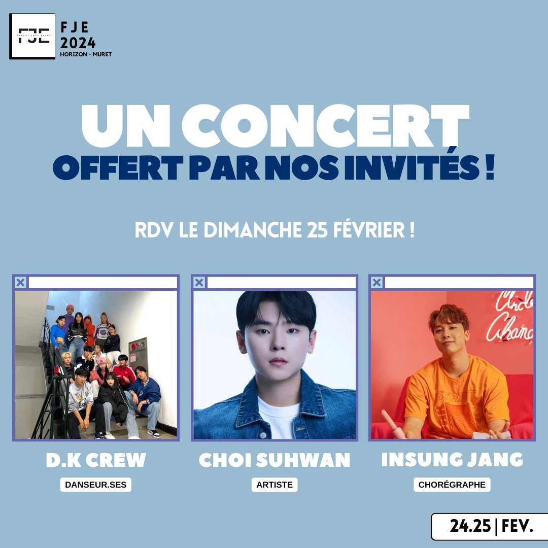 forgetjustenjoy's tweet photo. Annonce event surprise 3 📣
Pour finir en beauté.... le CONCERT ! 😊
DKCREW, CHOI SUHWAN et INSUNG JANG vous préparent un concert avec des performances de danse et du chant pour environ 1h30 de show !
Accompagnés par une pianiste de talent et championne du monde @meldymusique! https://t.co/IrjPTtqO5r
