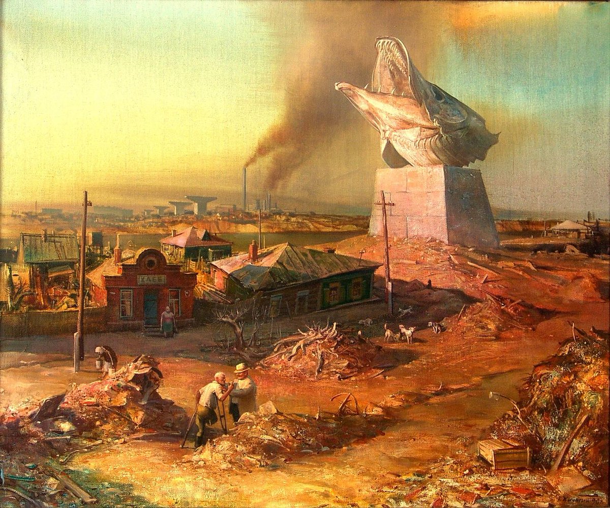 netovetz's tweet photo. Георгий Кичигин, "Мон��мент". 1990 год https://t.co/Zm5NZnb91F