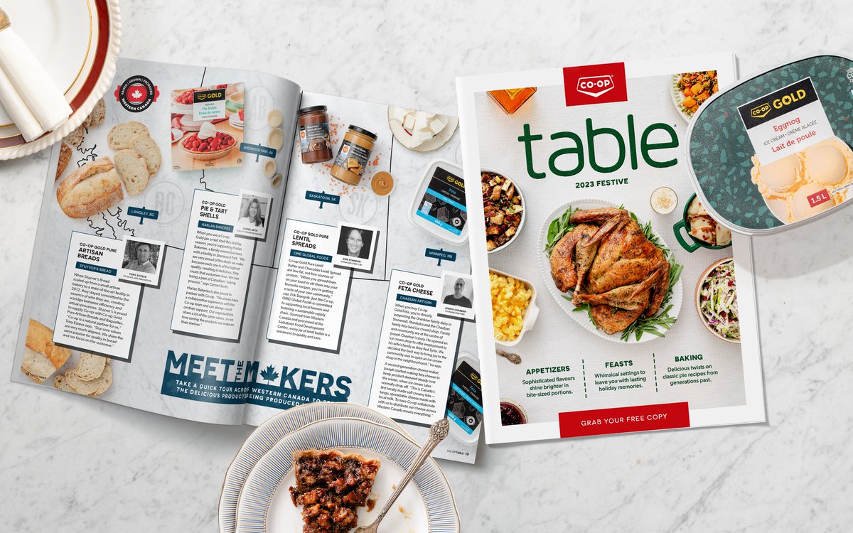 NCCoop_AB's tweet image. The latest edition of Table magazine is now available at your local Co-op food store and online! Find incredible new recipes that are sure to delight this holiday season. Plus, you may find a bonus code or two. #TableMagazine #UnwrapTheSeason