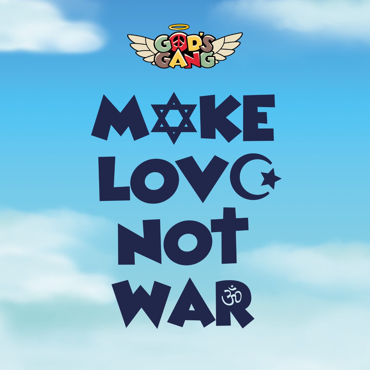 Our Gang stands for a world filled with LOVE. Join us on our journey to make love, not war. 🌍❤️

#GodsGang #MakeLoveNotWar #Peace #love #unity #acceptance #GodsGangGo