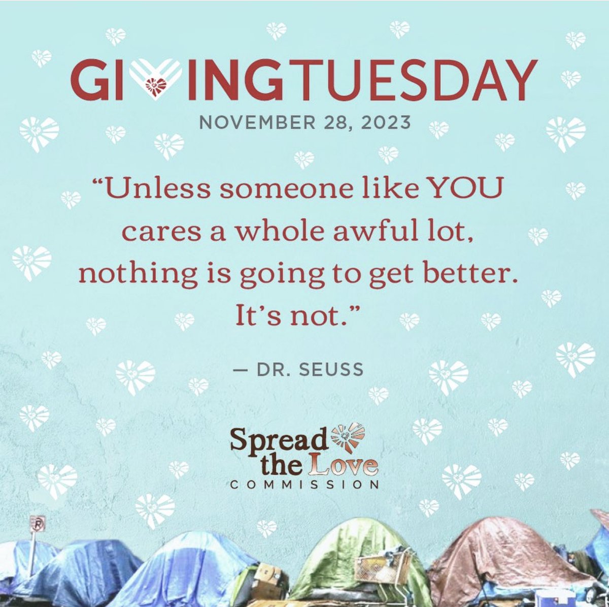 We are seeing humans displaced by the minute around the world these days. As much as it's hard to pay attention to...  
#GivingTuesday 
#GivingEveryTuesday
#SpreadLoveNotWar
Thank you for your continued support ❤️❤️❤️