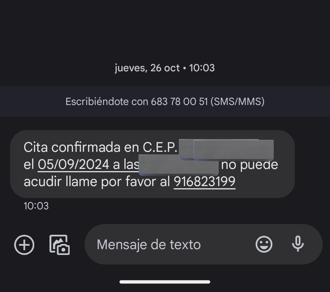 gonzalimes's tweet photo. @IdiazAyuso Pues para operarse no sé, pero a mí me dieron cita en traumatología para septiembre de 2024 y esto fué en octubre... 🙄 https://t.co/7CTTfPTHvd