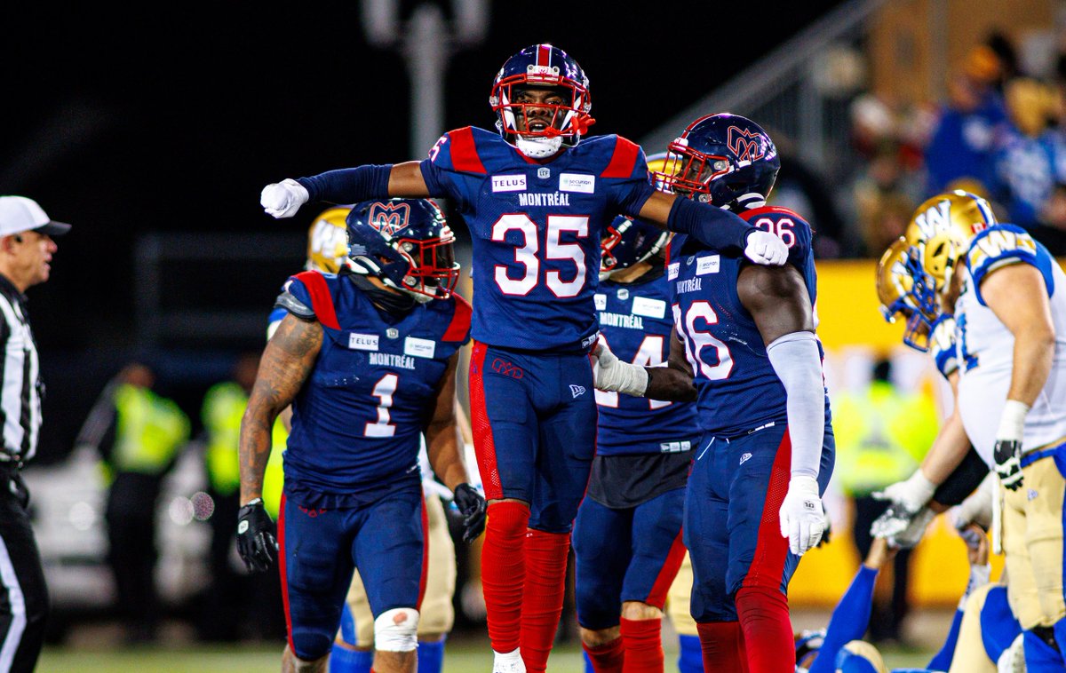 JohnDHodge's tweet image. The Montreal Alouettes held Matthew Shiltz, Bo Levi Mitchell, Chad Kelly, and Zach Collaros to a combined postseason stat line of 632 passing yards, one touchdown, and seven interceptions.

Ridiculous.

#MontreALS | #AlsIn | #Montreal | #CFL | #GreyCup