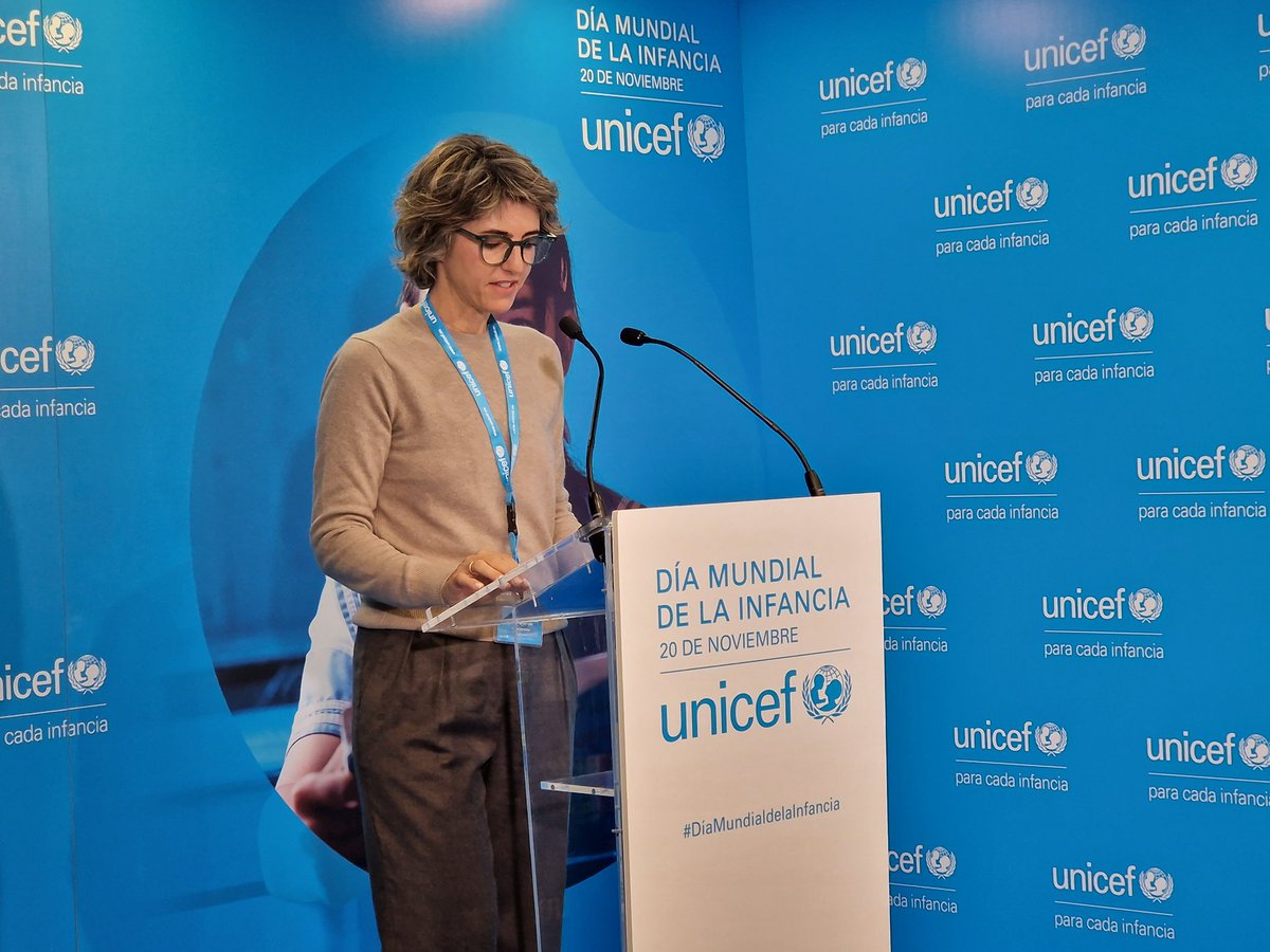El derecho a un nombre, una nacionalidad y a cuidados desde el nacimiento es la lectura de tparejon, directora de Sostenibilidad de iberia  UNICEF España (unicef_es) November 20, 2023 blgs.co/8jHHbe