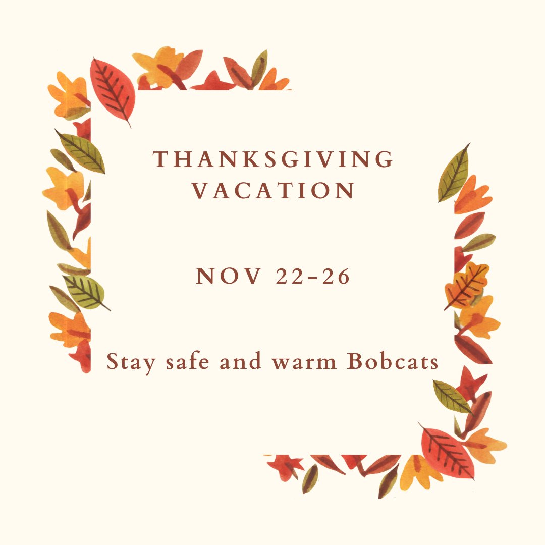 TXSTMath's tweet photo. Take this time to relax and catch up with your friends and family. Math CATS will be closed during the break, and the math department will be closed Nov. 23-24.  #txst #txstmath #txstcose https://t.co/Im0mifzs2X