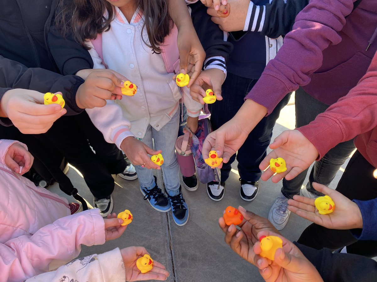 tikaee's tweet photo. We โค๏ธsurprising our kids with prizes! Today each student in attendance received a rubber ducky! #2DayWeek #everydaymatters #LeadLAP #DiazEagles #attendance https://t.co/Uc7mqB3czN
