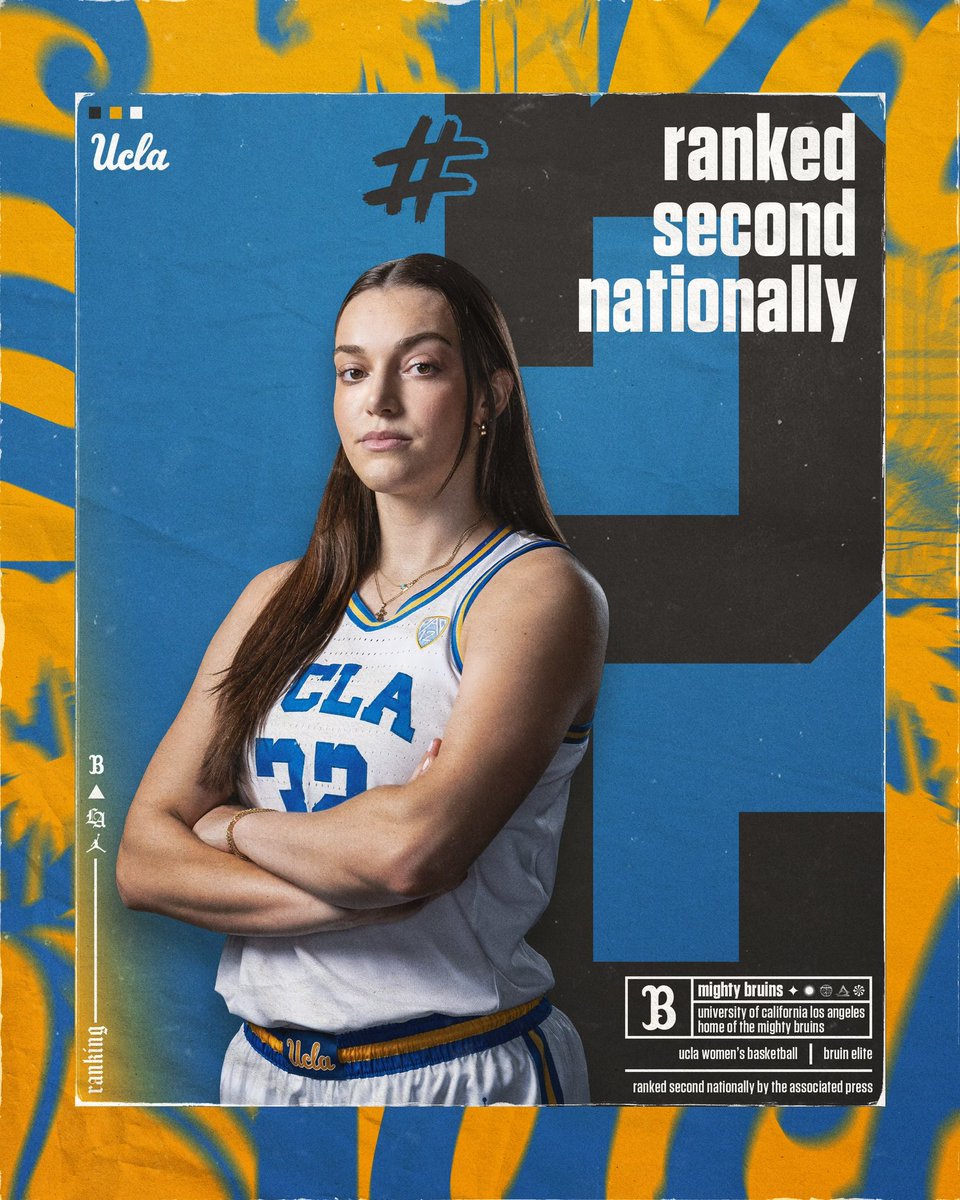 Checking in at our highest ranking in 𝙥𝙧𝙤𝙜𝙧𝙖𝙢 𝙝𝙞𝙨𝙩𝙤𝙧𝙮 📈

#GoBruins