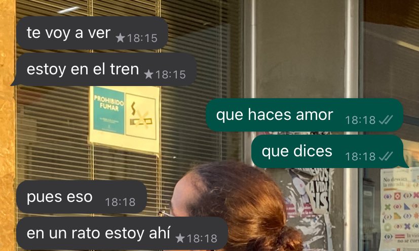 le dije que estaba tristona y que me había dado el bajón: