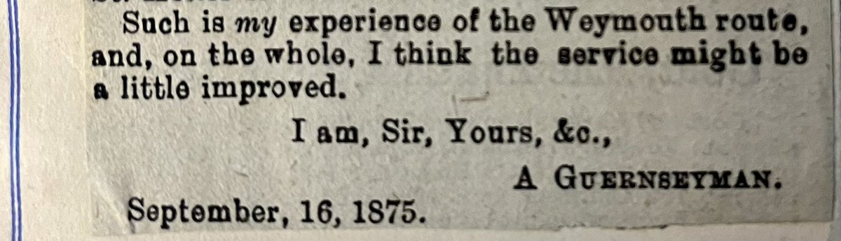 From Letters to the Editor, The Star . . Just think, in two years time we’ll be celebrating the 150th anniversary of thinking our sea links could be “a little improved”.