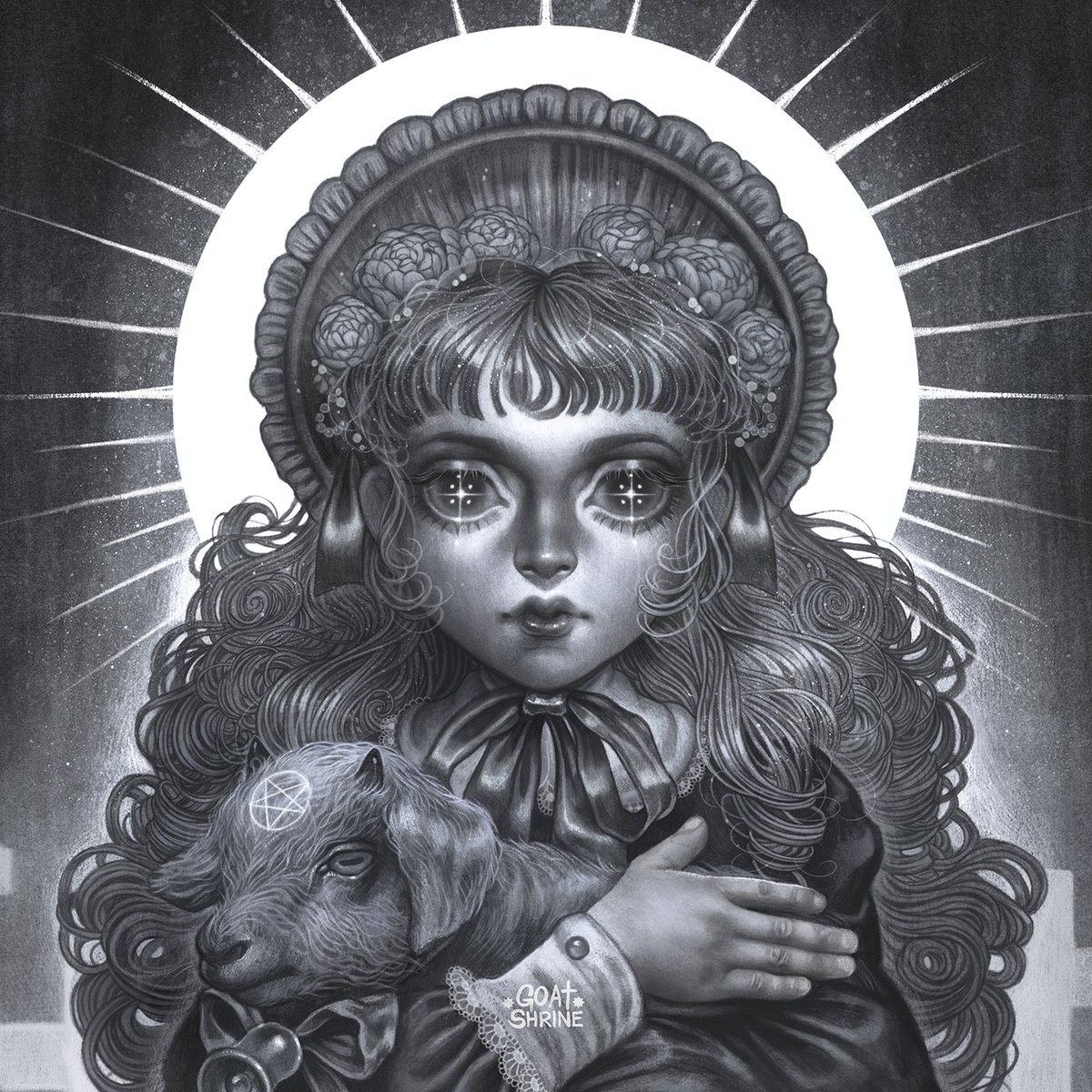 G0ATSHRINE's tweet photo. I'm proud to say that depression has not eaten me yet and I'm exhibiting my work next week ✨ https://t.co/8FOiB7tSTY