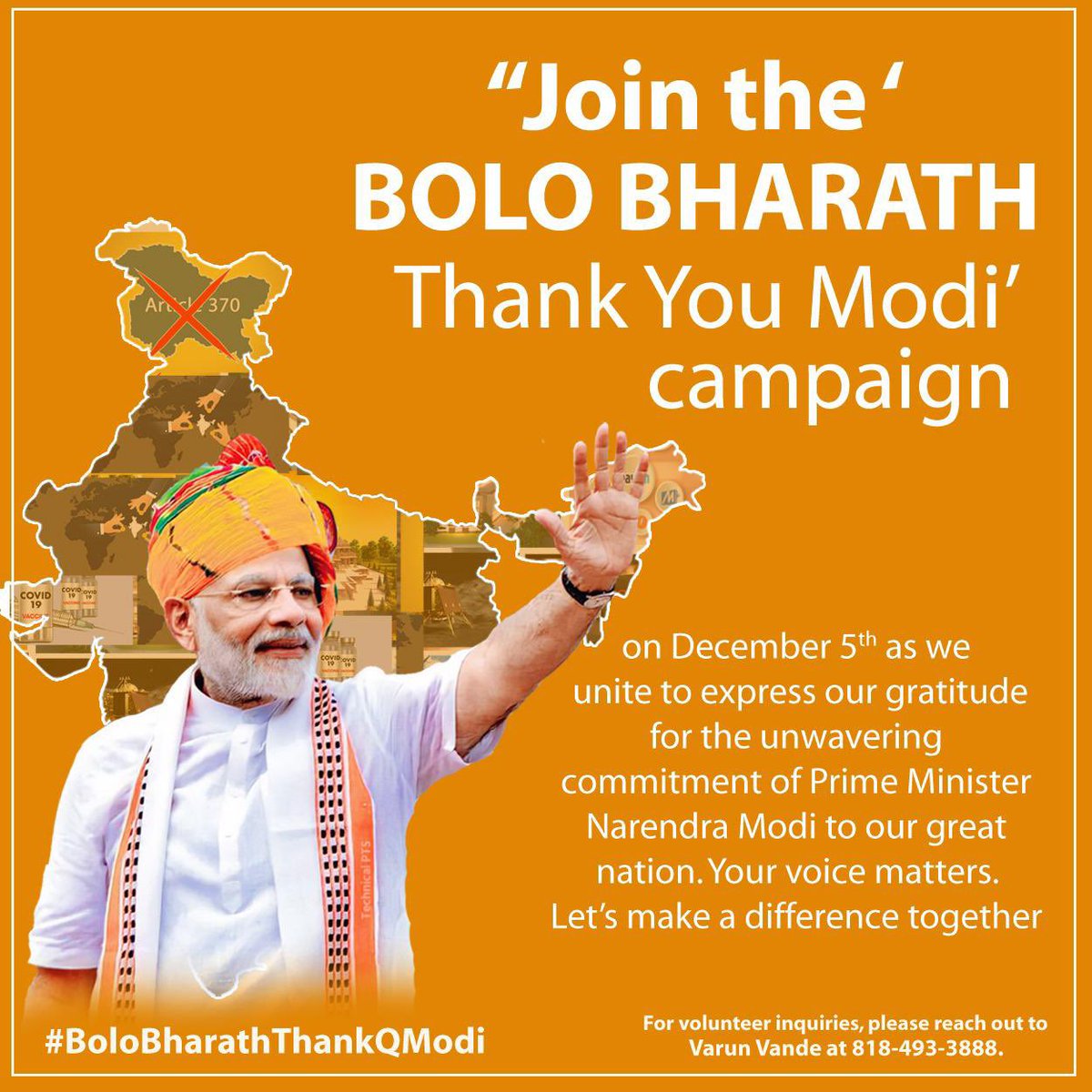 VV4BJP's tweet image. "Grateful for the unwavering dedication of Shri @narendramodi Ji in driving positive change. Let's pledge to support and continue this transformative journey together. Our votes speak volumes! 🇮🇳 #ModiForProgress #BoloBharathThankQModi @PMOIndia @BJP4India