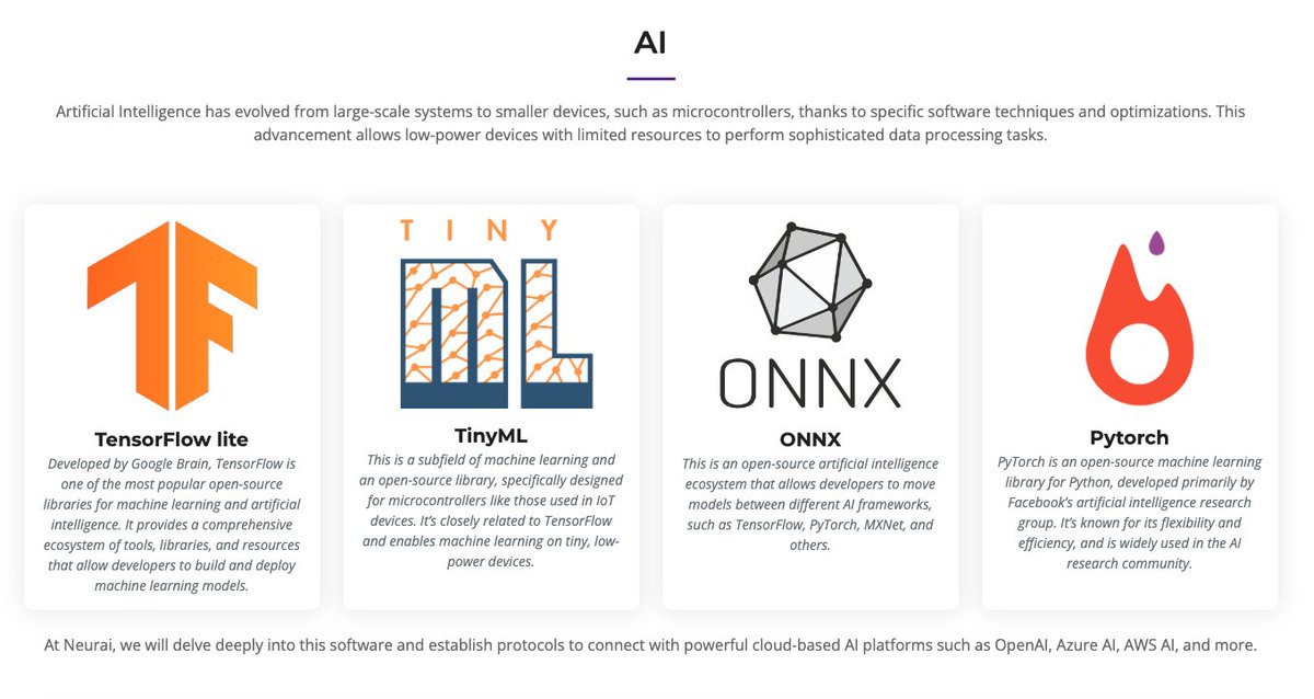 Altcoinist's tweet photo. Altcoinist #ALPHA Pick: $XNA @neuraiproject -
Decentralizing Connectivity: Triad of DLT+ IoT & #AI

@elonmusk : "A.I. will hit people like an asteroid."
16/April/2023

👽 One day later, the $XNA genesis occured.
17/April/2023

➡️ PoW ( BTC philosophy x RVN strength)
➡️ Fair-Launch 
➡️ Hedge against MEGA-corporations

👽 Decentralizing connectivity

➕ Recent technological advancements have led to widespread digital interconnectivity, with billions of devices like computers, phones, vehicles, and home appliances connected to the Internet.

➕ This connectivity has improved various life aspects but resulted in service centralization among a few companies. (e.g Microsoft, Apple)

➕ A solution is proposed using cryptographic tools based on Satoshi's Bitcoin concept, enhanced by Ravencoin developers.

➕ These tools aim to enable decentralized connectivity for Internet of Things (IoT) devices, free from centralized control and vulnerabilities.

➕ The goal is to prevent service centralization and create a universally accessible, personal, and global ecosystem.

Neurai's Vision

🧠 Neurai is designed to harness the synergies of blockchain, Internet of Things (IoT), and Artificial Intelligence (AI), aiming to revolutionize data integrity, traceability, and decision-making processes.

🧠 The project leverages blockchain for secure, transparent transactions, IoT for real-time data collection, and AI for intelligent data processing and decision-making.

🧠 Neurai's unique approach includes the use of unique identifiers for trust among devices, an internal messaging system for secure information transmission, and assets for real-world goods traceability.

Tokenomics and Distribution Strategy

$XNA token design inspired by BTC and RVN
➡️ $0,0021 token price
➡️ Fair-launched
➡️ $20M Market cap
➡️ Circulating supply: 9,6M
➡️ Maximum supply: 21M

🔍 Neurai adopts a unique micro-halving approach for coin distribution, starting with 50,000 coins and reducing the reward by 5% every 14,400 blocks (approximately every 10 days). ( $KAS has an aggressive emission schedule  as well that shares some similarities with $XNA )

🔍 This ASIC-resistant and GPU-friendly method aims to balance the initial availability of coins with long-term sustainability, addressing potential market volatility and ensuring network security.

🔍 The project's tokenomics are designed to support its expansive vision, with a focus on creating a sustainable ecosystem.

Neurai's Ecosystem and Applications

➡️ IoT Integration: Neurai's blockchain interacts with IoT devices, enabling applications like device authentication, data ownership, automatic payments, and supply chain tracking.

➡️ AI Synergy: The integration of AI allows for advanced data analysis and decision-making, enhancing the capabilities of IoT devices within the Neurai ecosystem.

➡️ Real-World Impact: Potential use cases span various sectors, including smart agriculture, automated logistics, and intelligent asset management.

Technical Innovations and Future Prospects

✅ Decentralized System: Neurai's blockchain is based on an enhanced version of Bitcoin and Ravencoin code, promoting decentralization and resistance to centralized control.

✅ Advanced IoT Connectivity: The platform offers unique and mesh connectivity options for IoT devices, ensuring secure and efficient data transfer.

✅ AI Integration: Neurai's focus on AI for microcontrollers opens up possibilities for intelligent, autonomous device operations and data processing.

✅ Enhanced Blockchain Features: Incorporates ASIC-resistant PoW, dynamic block rewards, and integrated assets for unique identifier services.

✅ Scalability and Efficiency: The blockchain's design, including a 1-minute block time and an 8 MB block size, is tailored for scalability and efficient transaction processing.

✅ Future-Proofing with AI: Continuous advancements in AI within Neurai's framework are set to keep it at the forefront of technological evolution.

@altcoinist Verdict

Betting on Neurai ( $XNA ) could be a bullish move due to the innovative intersection of blockchain, IoT, and AI, offering a decentralized, P2P alternative to connect compared to the current centralized digital ecosystem dominated by mega-corporations. 

This positions $XNA as a potential hedge against the control, deplatforming, and vulnerabilities associated with these large entities, tapping into the exponentially growing demand for more secure, private, and user-controlled digital human experiences.

Tip: Study the decentralization of AI and why it's important, and check the liquidity inflow into $TAO