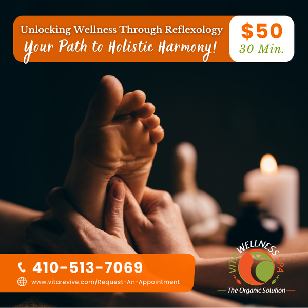 vitaRevive's tweet photo. By applying gentle pressure to specific points on the feet and hands, we stimulate circulation and open up reflex zones that address all areas of your body. 🌿👐🦶

🌻 https://t.co/UG7U2pPvqX
☎️ +1 410 – 513 - 7069
📍 2160 E. Joppa RD Suite #102, Parkvillle, MD https://t.co/Uso1RoCd4U