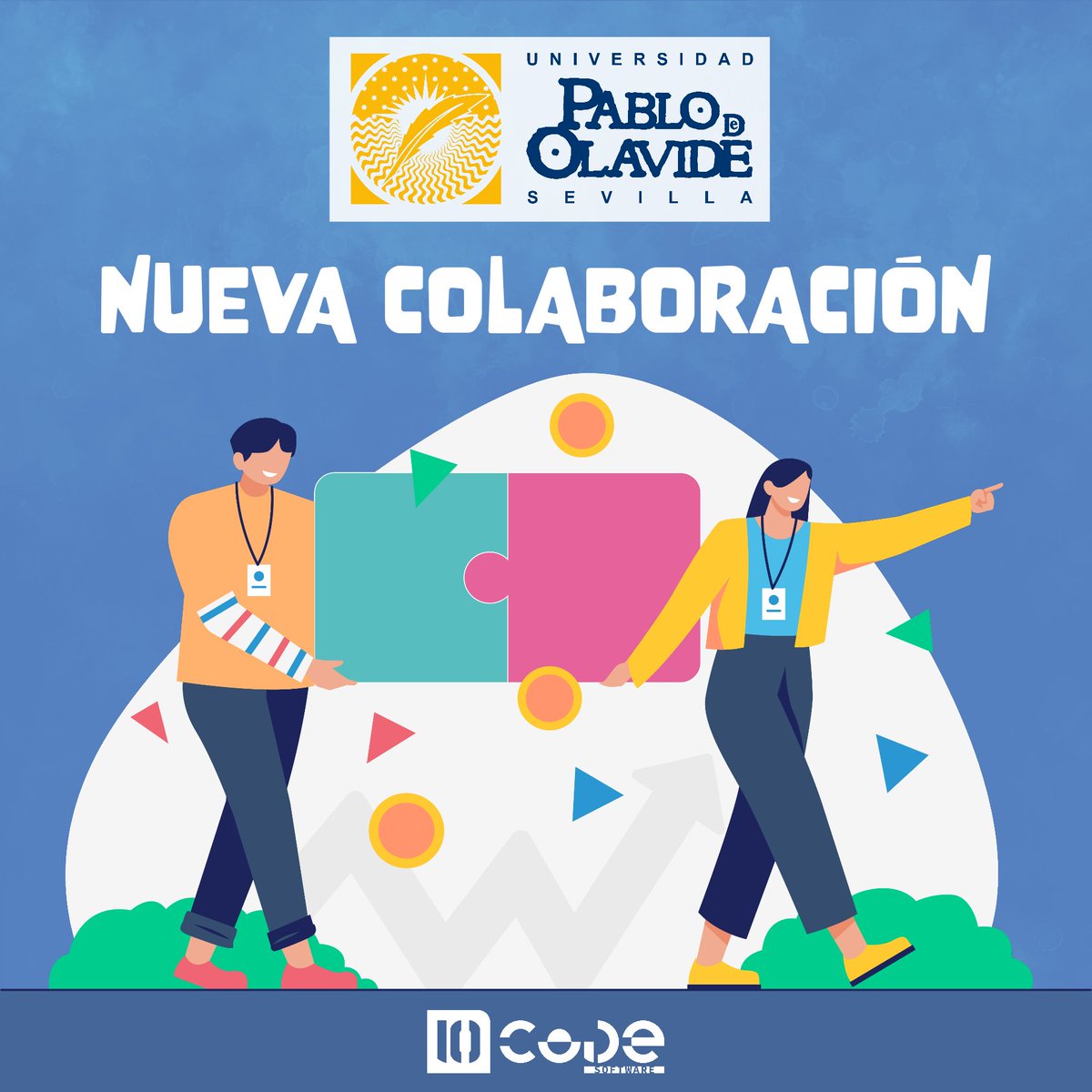 10code_'s tweet photo. Es oficial! 🎉 10Code se convierte en partner tecnológico de la Universidad Pablo de Olavide. Emocionados por impulsar proyectos innovadores en el ámbito académico. Juntos, abrimos caminos hacia un futuro tecnológicamente avanzado y educativamente enriquecedor. 🎓💻 #10Code #UPO https://t.co/XcgjwIYcCr