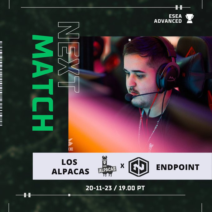 LosAlpacas (@losalpacasgg) on Twitter photo Perdemos 13-1 contra a equipa da <a href="/ftwesports/">FTW | For The Win Esports</a> e voltamos as 19H vs <a href="/TeamEndpoint/">Endpoint CeX</a> a contar tambem para a <a href="/ESEA/">ESEA League</a> Perdemos 13-1 contra a equipa da <a href="/ftwesports/">FTW | For The Win Esports</a> e voltamos as 19H vs <a href="/TeamEndpoint/">Endpoint CeX</a> a contar tambem para a <a href="/ESEA/">ESEA League</a>