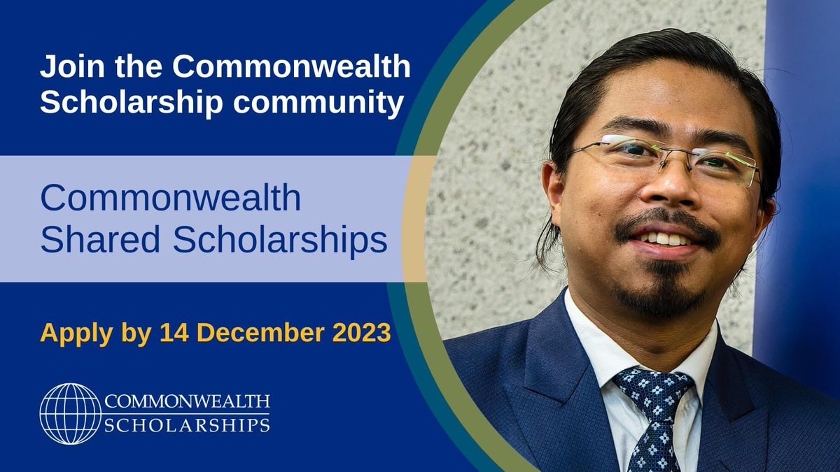 📢 Applications for #Commonwealth Shared Scholarships are now open! Take the next step in your development impact journey with a Master's degree starting in 2024. With more than 160 courses to choose from. Apply by 14 December 👉 bit.ly/3MSWSV3