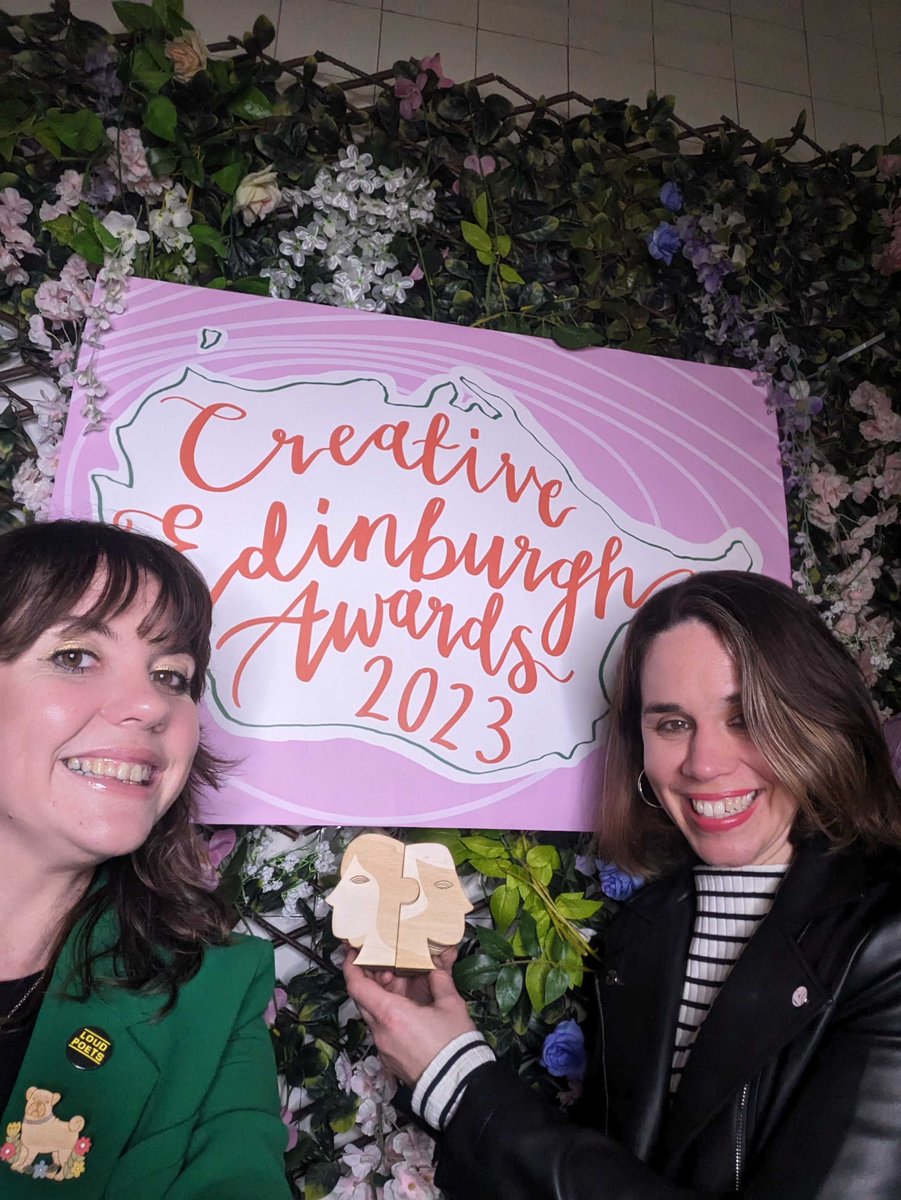 Last week, we won the Collaboration Award for the Loud Poets Grand Slam Final at the @CreativeEdin awards! We are over the moon!

A huge thank you to our partners at @edbookfest and to @CreativeScots and the National Lottery for funding our 2023 Live Season!