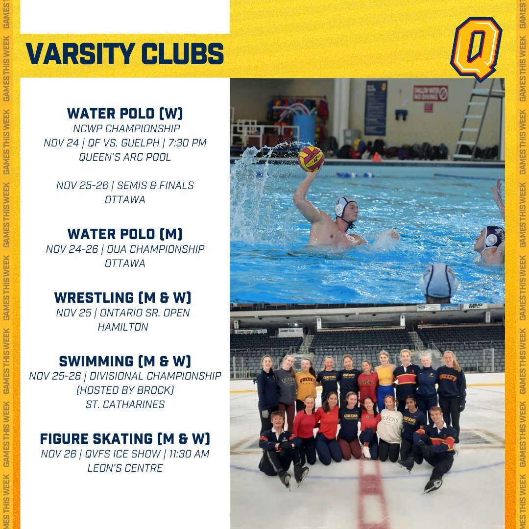 queensgaels's tweet image. GAMES THIS WEEK 🇷🇴: Richardson Stadium will play host to the 2023 Canada Life #VanierCup this weekend, but there is lots of other action for Gaels teams and clubs!

#ForGold | #ChaGheill