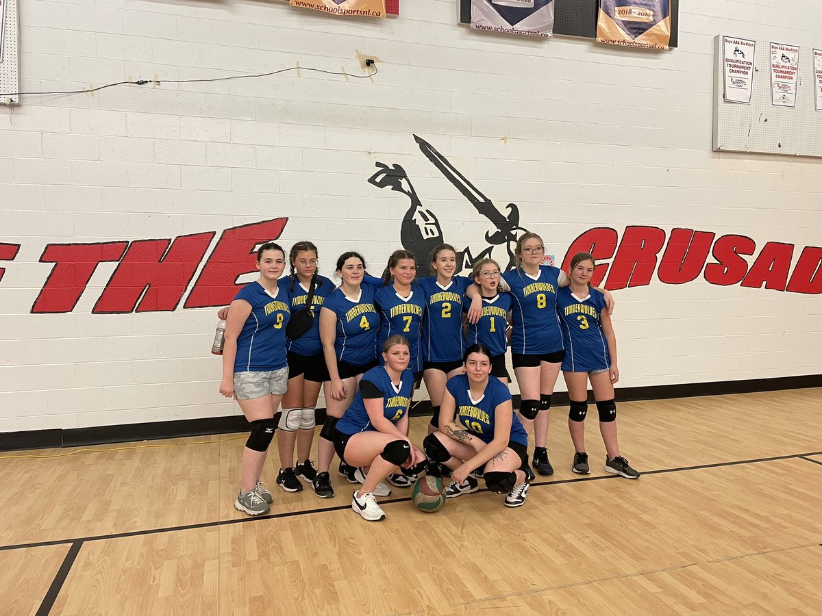 WendyMylesSJAG's tweet photo. Beyond proud of our Girls Volleyball team, representing @SJAG2 at the regional qualifier on Saturday! They played their hearts out, and walked away with smiles and memories to last a lifetime! Be proud! #SSNLQualifiers #SchoolSportsNL #thatslifeatsjag @NLESDCA @schoolsportsnl https://t.co/q73O6RfcBo
