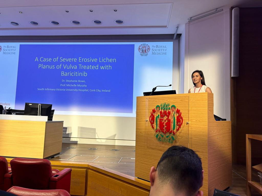 Well done to our colleague from our Dermatolgy Unit, Dr Stephanie Bowe, who gave a presentation to the Royal Society of Medicine in London. @HrSswhg @IrishAssocDerm