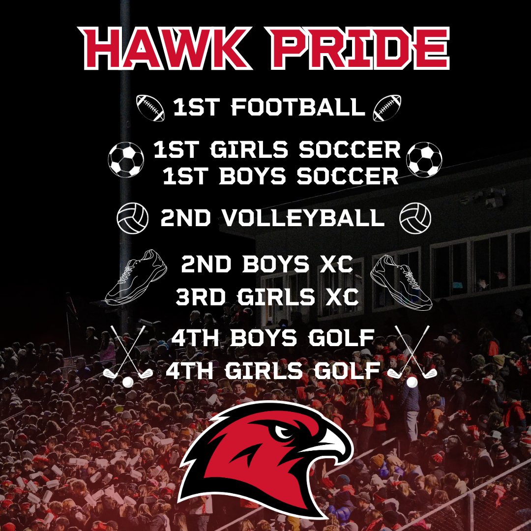 What a Fall! 
GO HAWKS! 
❤️🖤