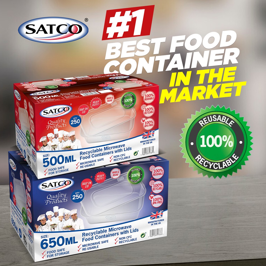 satcoplastics's tweet photo. We're not just leading the market; we're redefining it. As pioneers of microwavable &amp; recyclable food containers, we're setting the gold standard for convenience, sustainability, &amp; innovation. It's not just about choosing a container; it's about convenience meets sustainability. https://t.co/eNVzh8x80G