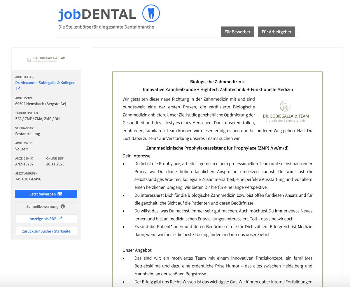 jobDENTAL tweet media
