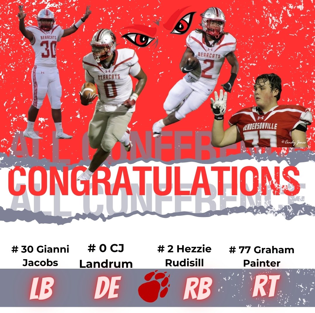 Congrats to <a href="/landrumcj44/">CJ LANDRUM</a> <a href="/HezzieR/">Hezzie Rudisill</a> <a href="/Grahampainter77/">Graham painter</a> and @giannijacobs22 for being selected to Mountain Foothills 7 All Conference team.