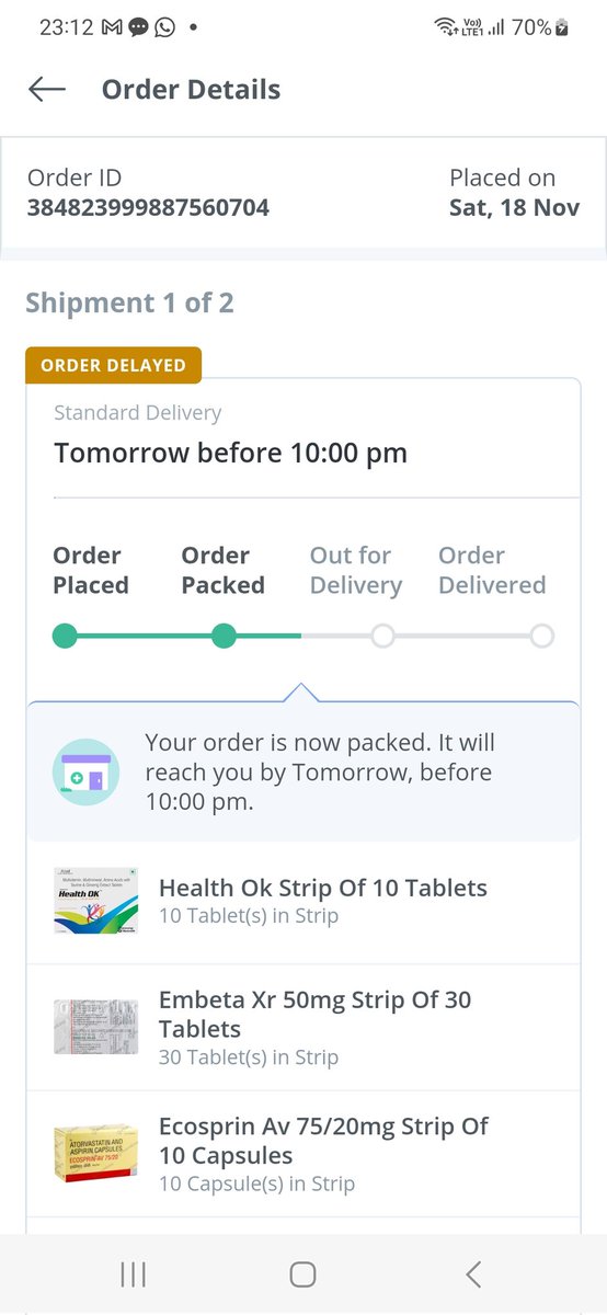 ag_rupesh's tweet image. @pharmeasyapp is th worst app to order medicine from. u cannot trust them to deliver on time. useless customer care gives copy-paste response. order placed on 18nov was to be delivered by 6pm 19nov is still not delivered by day end 20nov
#pathetic #poorService #falseCommitments